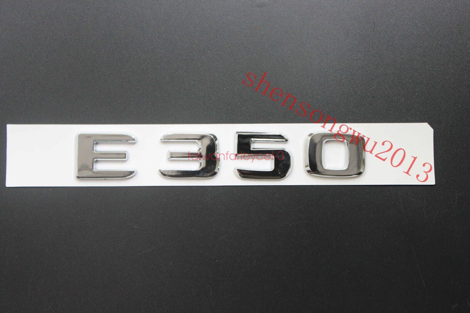 CHROME for BENZ E350 rear crank letter badge embroidery for Mercedes-Benz E-CLASS