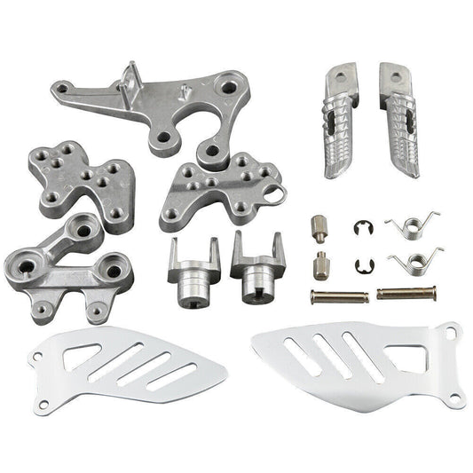 for SUZUKI 2005-2011 GSXR 1000 K5 05-11 Rider Front Foot Pegs Footrest Brackets