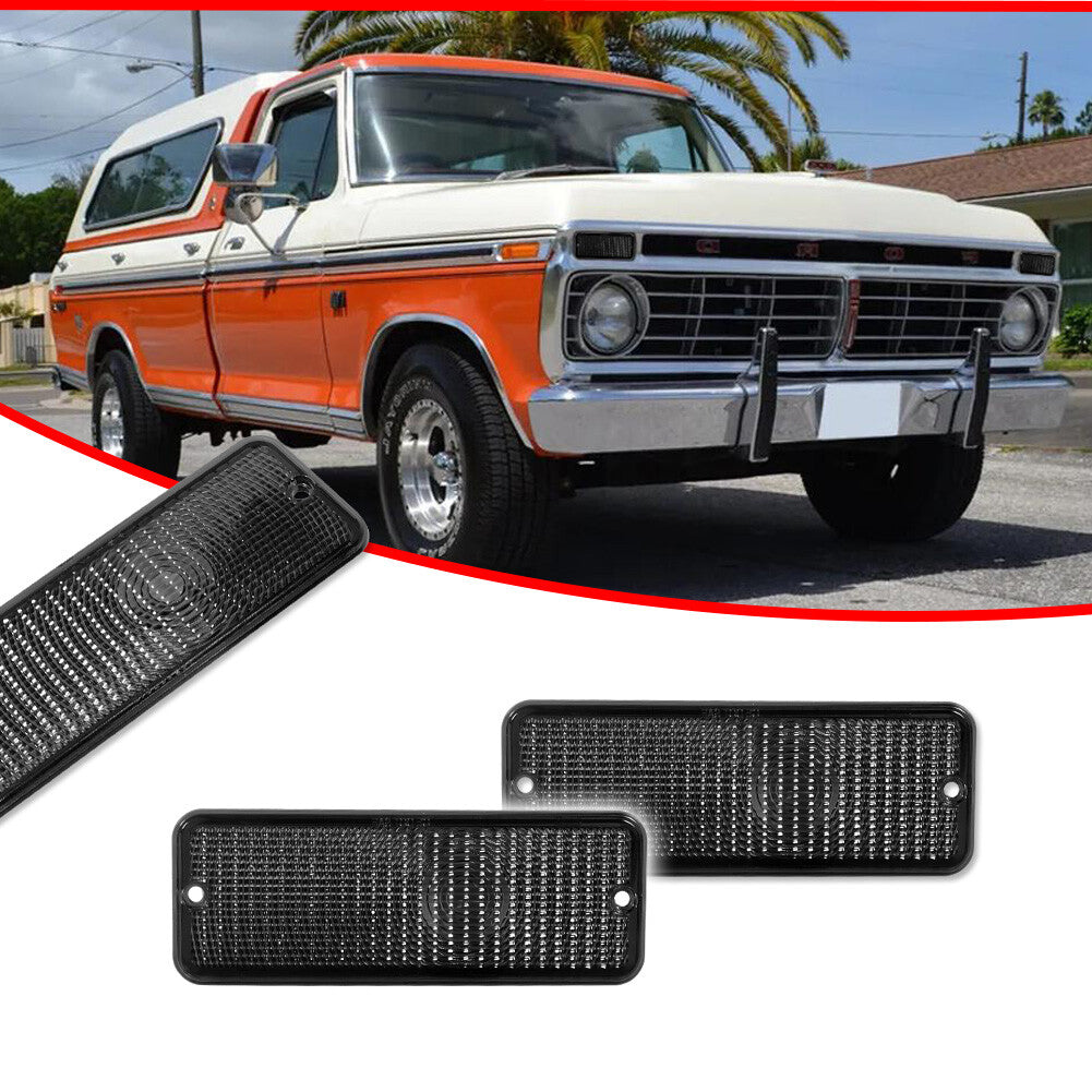 Suitable for 74, 75, 76, and 77 for Ford F-100. Front grille, bumper, turn signal light, lens, and smoke.