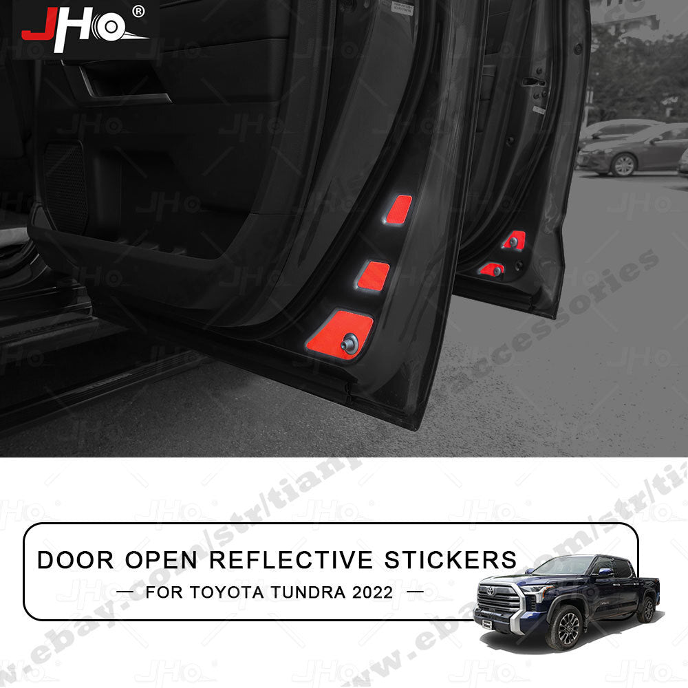 Car Door Open Reflective Sticker Warning Safety Tape for Toyota Tundra 2022 2023
