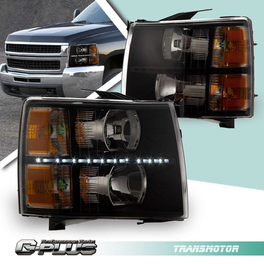 2007-2014 LED DRL (Red, Purple, Red) LEDs in black, yellow, white, green, white, red ...