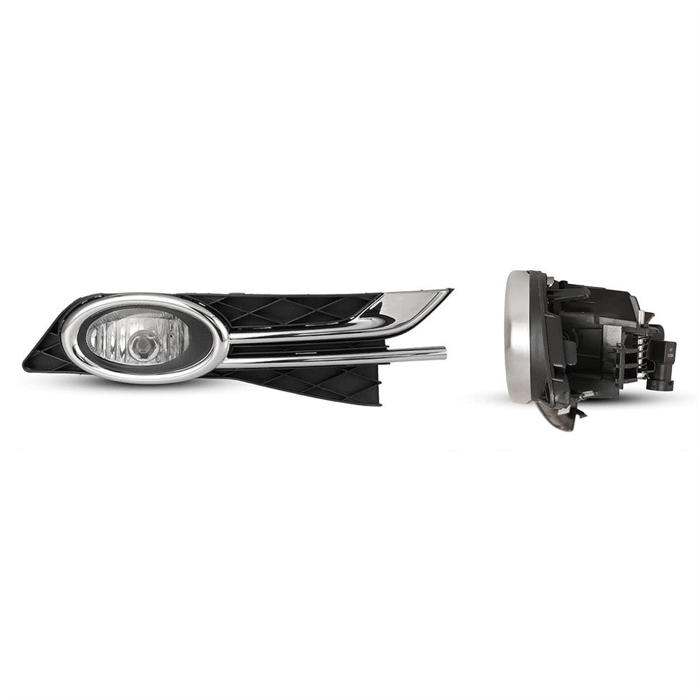Left+Right Fog Lights For 2014-2017 for Honda Odyssey Clear Lens Lamps+Switch+Bezels