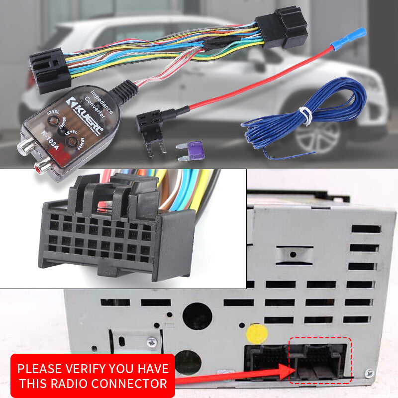 Factory Radio Add A Subwoofer Amplifier PlugPlay Harness for Chevy for GMC for Cadillac