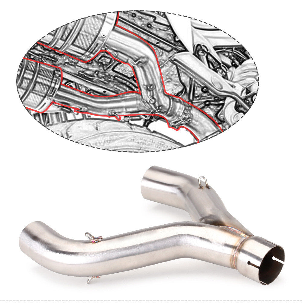 For Shiver 900 17-21 Shiver SL900 Motorcycle Exhaust 51MM Mid Link Pipe
