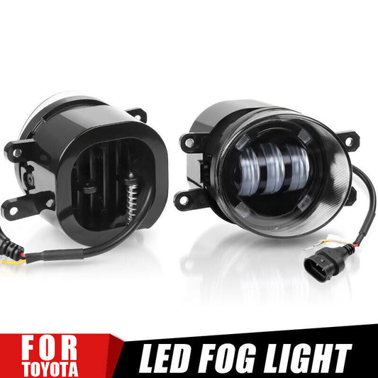 Pair LED Fog Lights Bumper DRL Driving Lamps for Toyota for Corolla for Camry RAV4 for Lexus