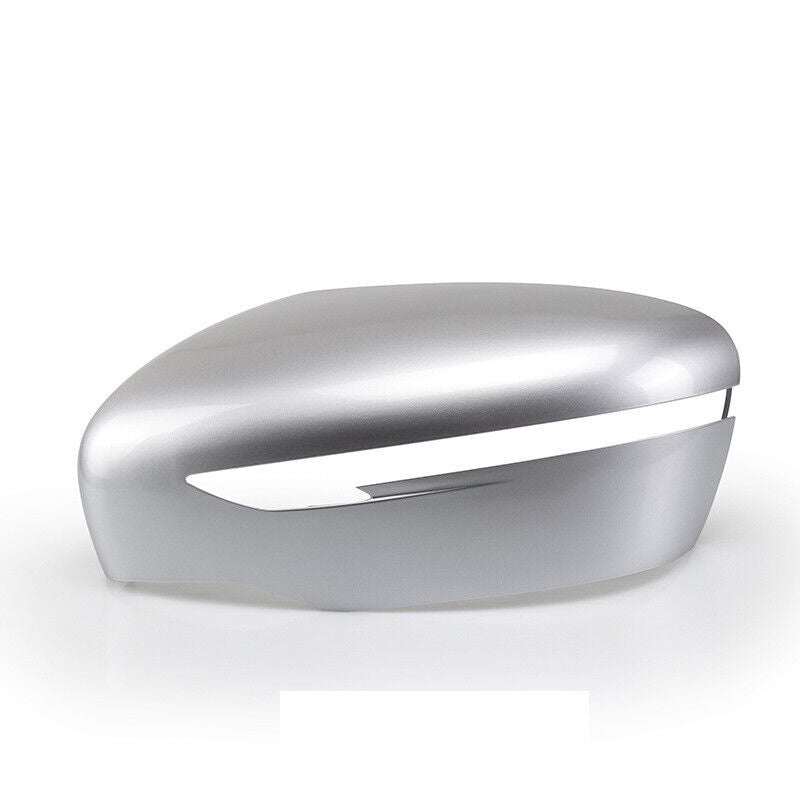 Silver LH Rearview Mirror Shell Cover Cap for Nissan Qashqai/Rogue Sport 2014-18