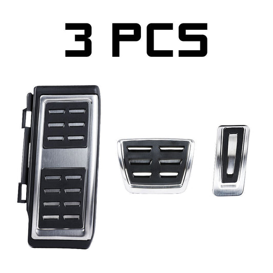 3x Footrest Gas Brake Pedal Cover for VW for Golf MK7/MK8 for Skoda Octavia MK3/MK4 for Audi