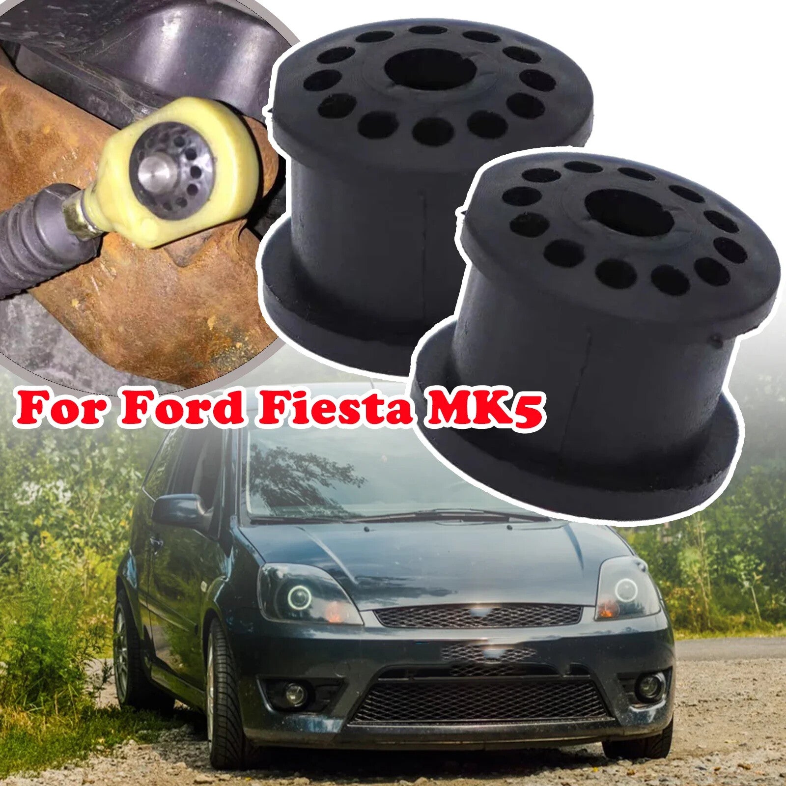 2X for Ford Fiesta MK5 MT Gearbox Shifter Cable Linkage End Bushing Repair Kit