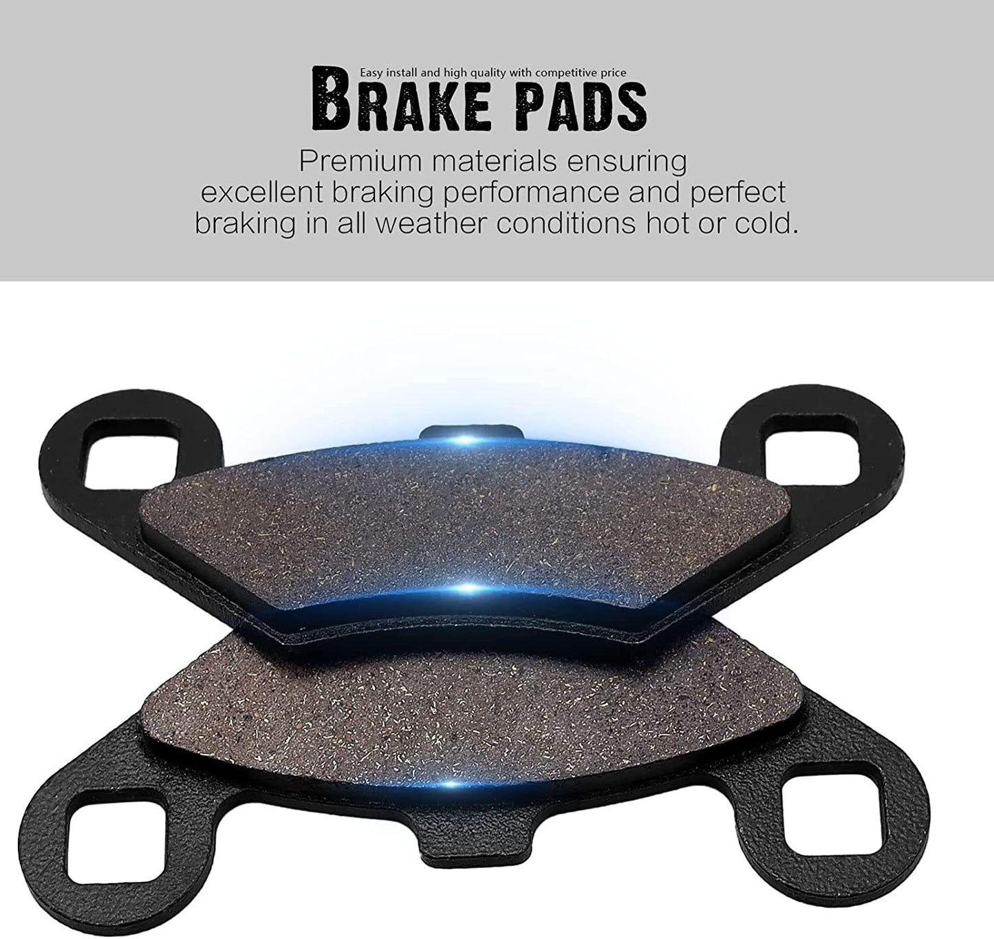 Brake Pads for Polaris RZR S 800 RZR 800S 2009-14 RZR 570 2012-15 RZR800 2008-14