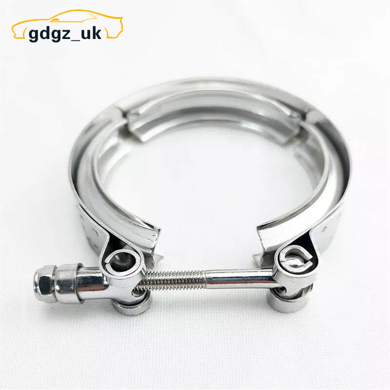 Turbo Exhaust Down Pipe Stainless V-Band V band Vband Quick Release Clamp 2.25''