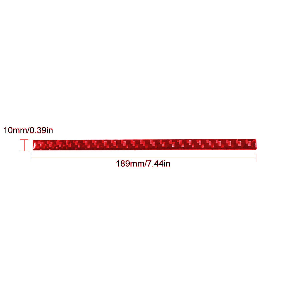 Red Carbon Fiber Below Radio Decorative Cover Trim for Porsche Boxster 996 98-04
