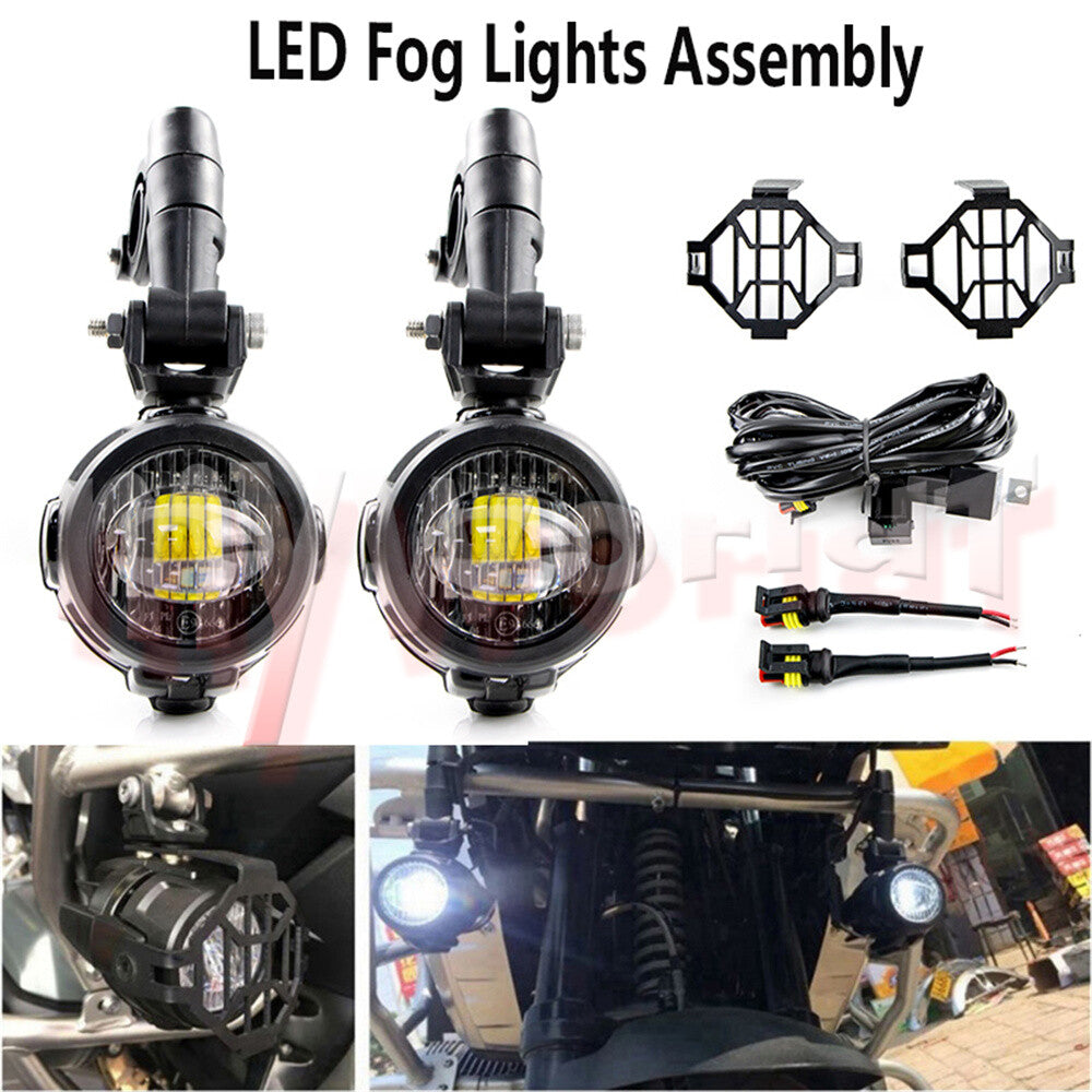 Fit For YZF R1 R3 R6 MT03 MT07 MT09 FZ FJR XJR FZR SZR LED Fog Lights Auxiliary