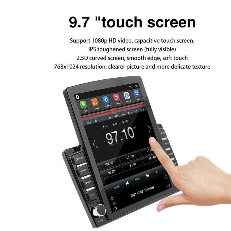Radio w/ Bluetooth Player Wifi Kit 9.7 GPS Navi For Car Double 2 Din HD Stereo