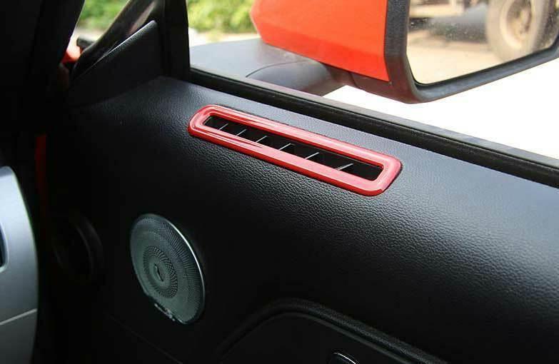 for Ford for Mustang 2015-2022 Paint Red Left And Right Air Outlet Vent Trim 2PCS