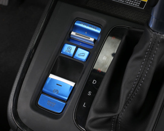 Blue Aluminum Central Console Gear Shift Switch Trim for Honda CRV CR-V 2023-24