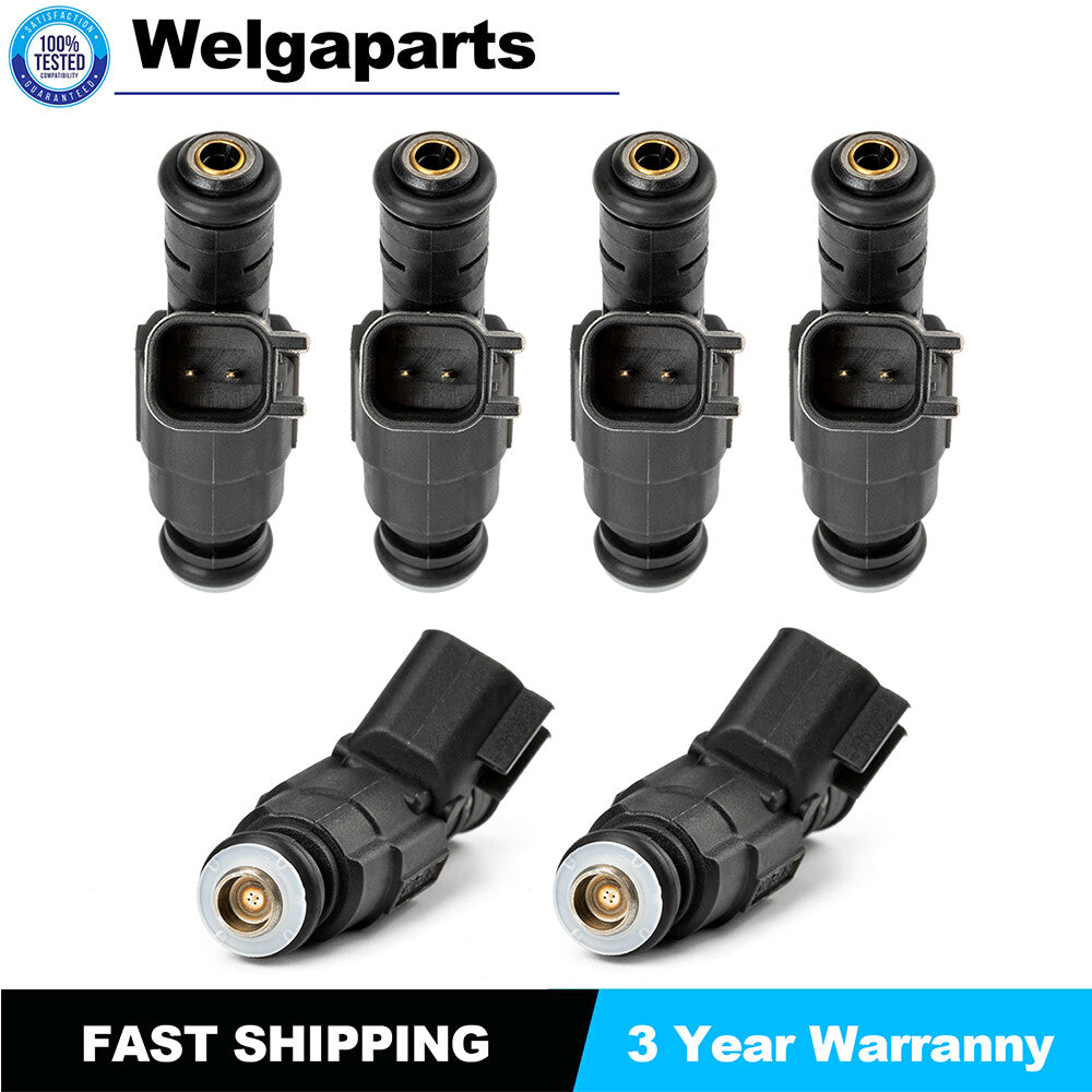 6Pcs Fits for Jeep Cherokee Grand Cherokee 4-Hole Upgrade Fuel Injectors 0280155784