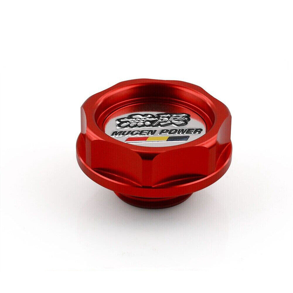Red Oil Filler Cap Cover + Oil Dipstick for Honda for Civic K24 K Series for Acura