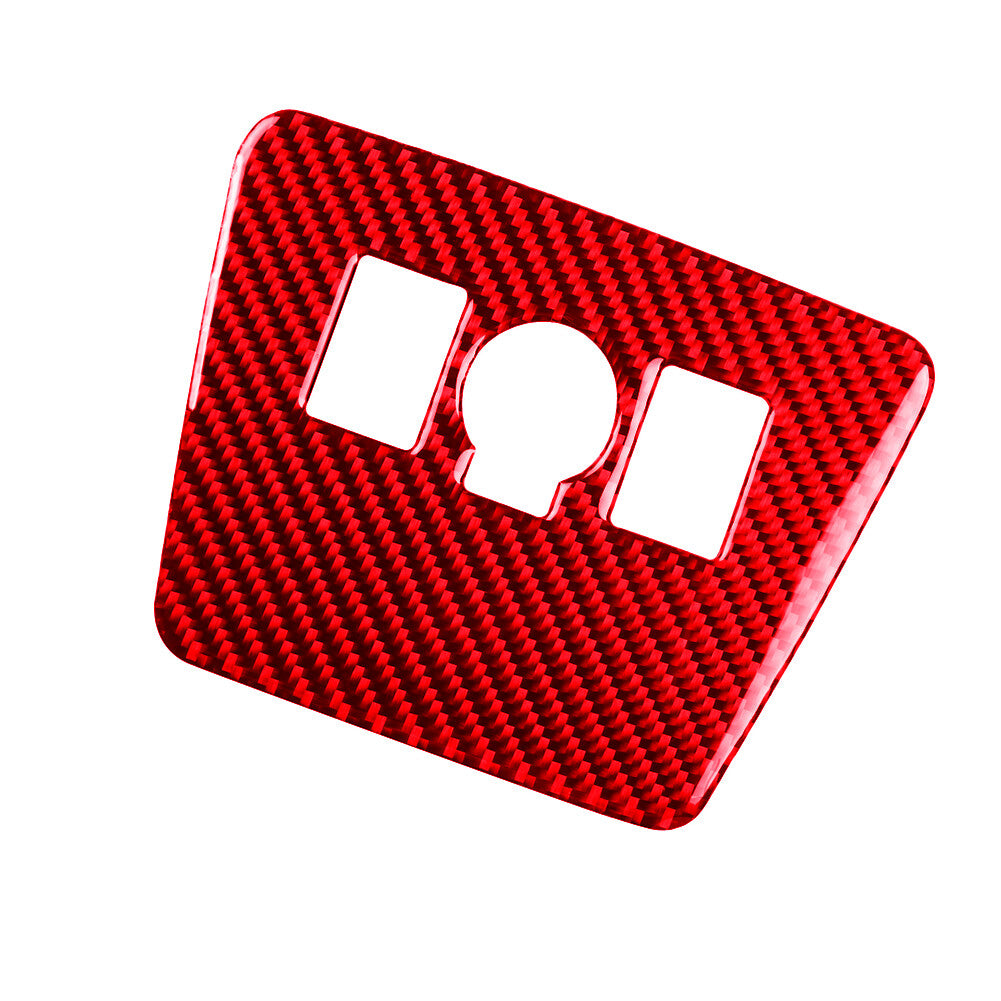 Red Carbon Fiber Power Output Button Trim Cover for Toyota Prius 2012-2015 TypeA