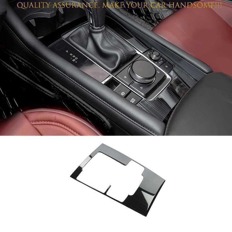 for Mazda 3 Axela 2019-2023 Black Steel Center Console Gear Shift Frame Trim 1X
