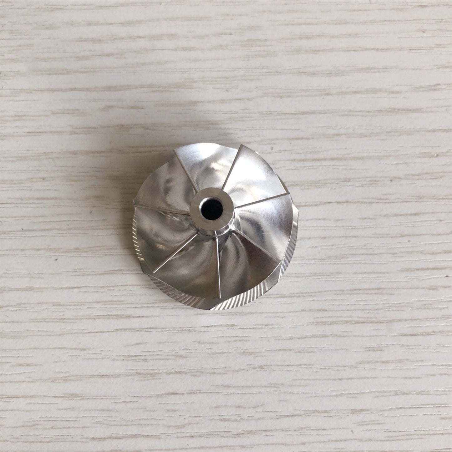 KP35 Reverse 7+0 Blade 33.00/37.70 mm Turbine Billet Compressor Wheel