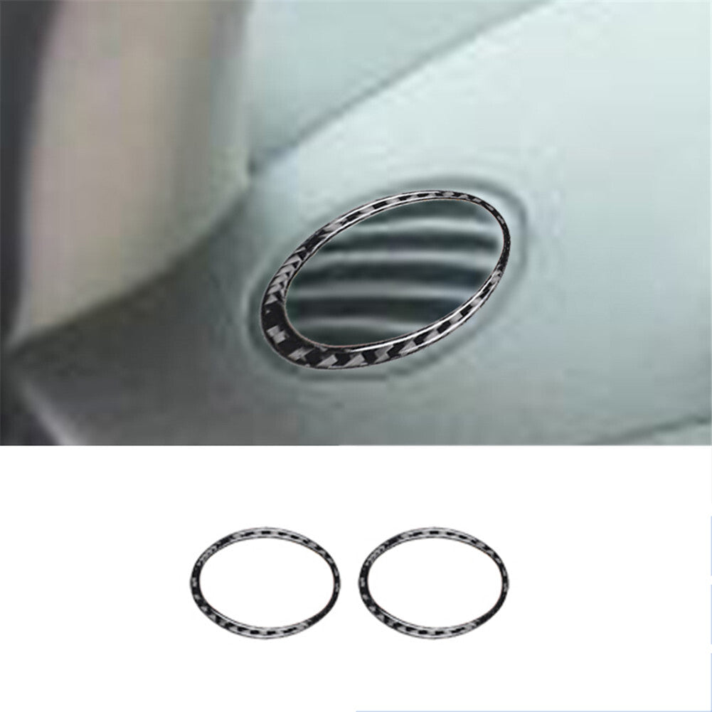 2Pcs Air Vent Frame Panel Trim Cover Carbon Fiber for Chevrolet COBALT 2005-2010