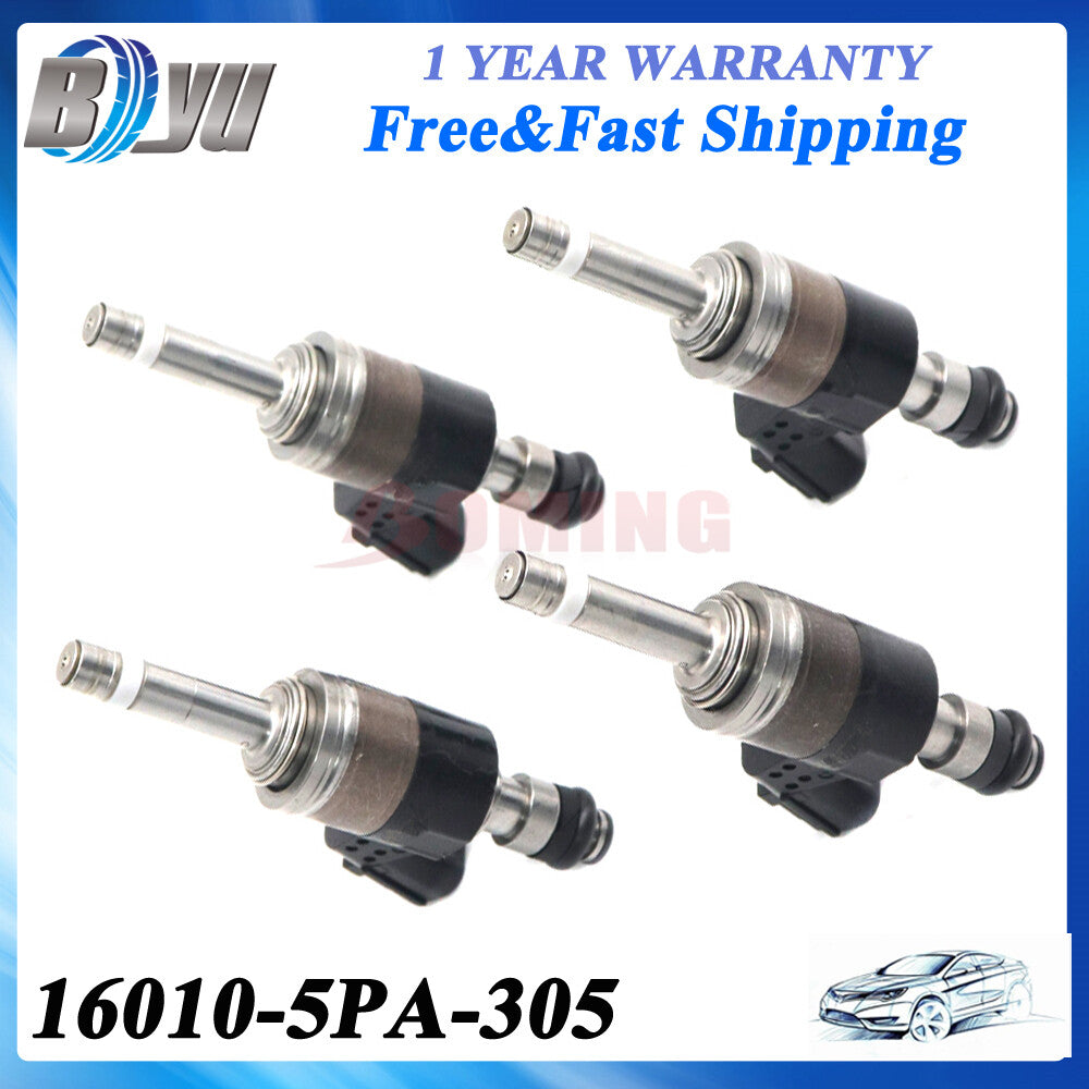 4 x New Fuel Injectors 16010-5PA-305 for Honda Accord 2018-20 for Honda CR-V 2017-20