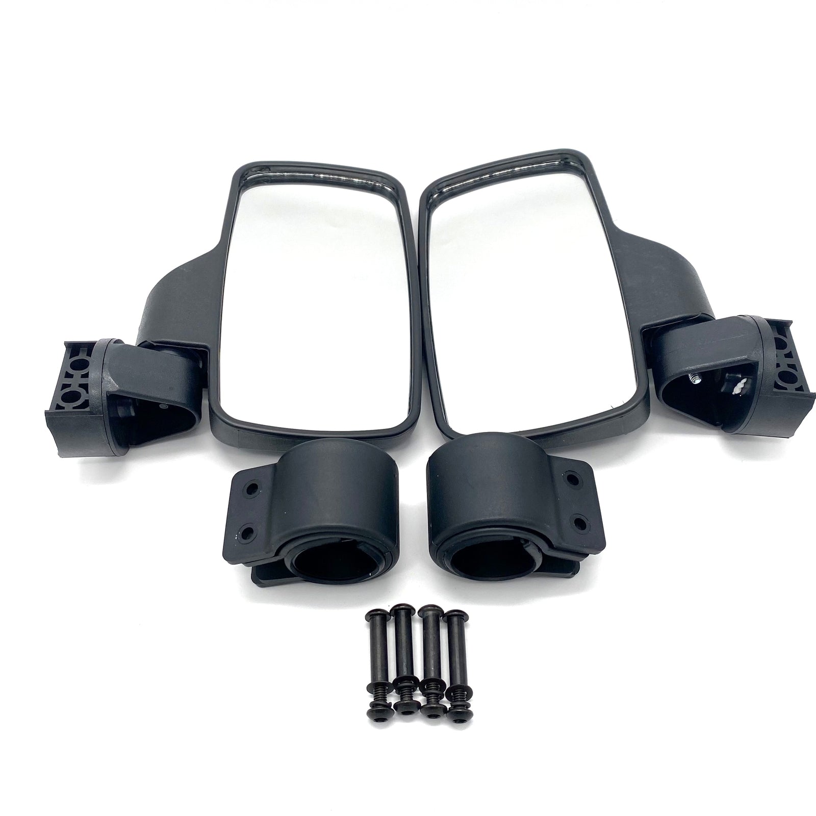 1.75 2 Breakaway Side Mirrors Rear View Mirror Set for Polaris Ranger RZR UTV