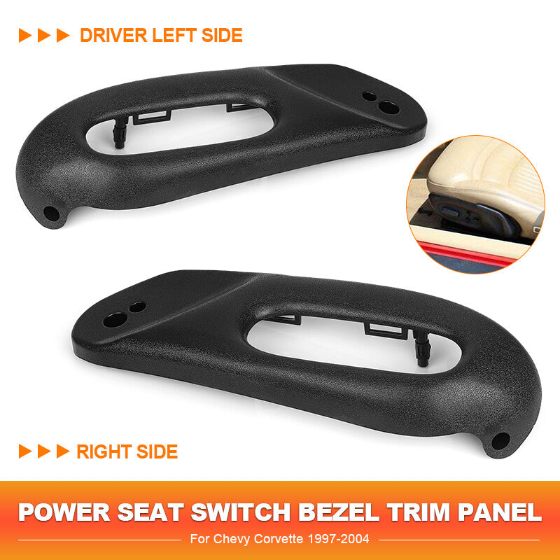 Power for Seat Switch Bezel Trim Panel Left  Right For 1997-2004 for Chevy for Corvette US