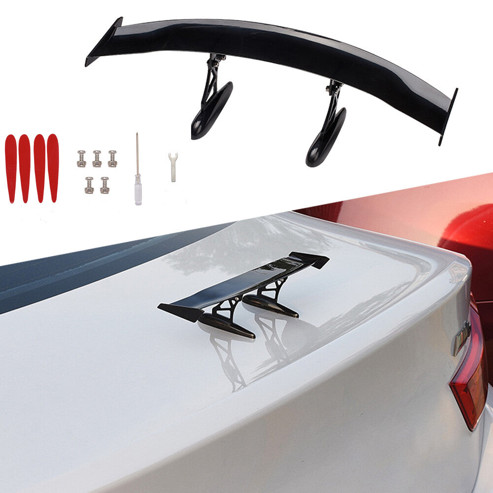 11.8 Universal Auto for Mini Tiny Trunk Spoiler Car Rear Tail Spoile Wing Black