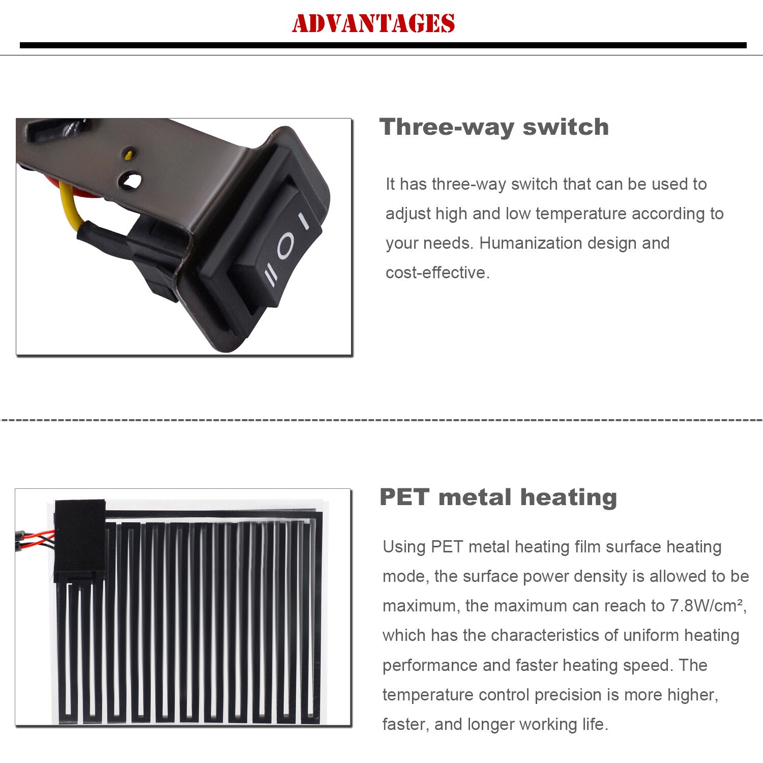 Grip Heater Pad Kit Motorcycle ATV Snowmobile Snow Bike Heated Hand Warmer