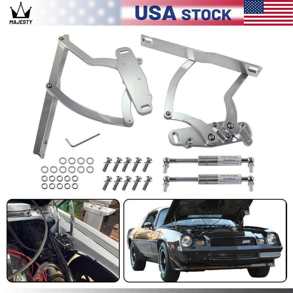 Billet Hood Hinge Kit Pair for Chevrolet Camaro  for Pontiac Firebird 1970-1981
