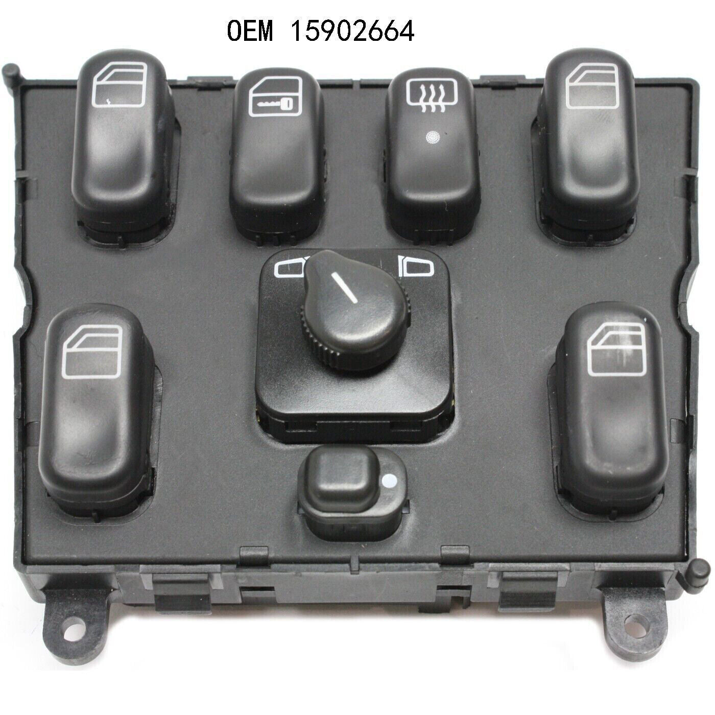 For 98-03 for Mercedes Benz ML320 ML430 ML500 ML55 AMG Rear 8 Button 1 Window Switch