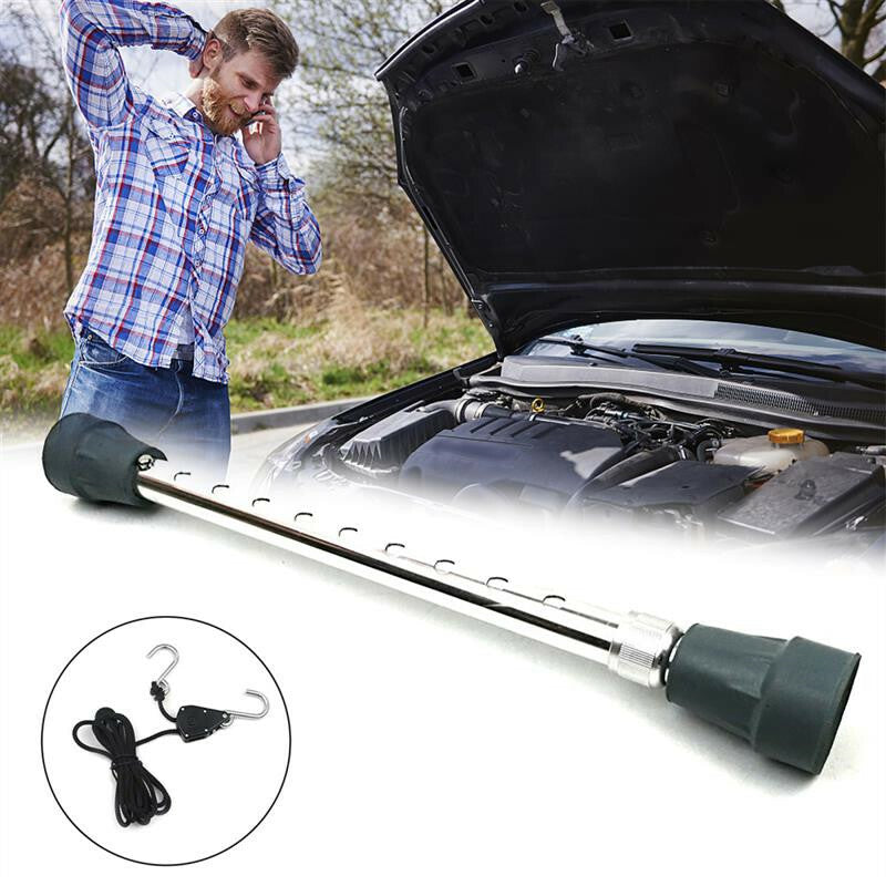 Car Engine Cover Stand Hood Prop Holder Support Rod Dent Repair Fixed Rope Hook