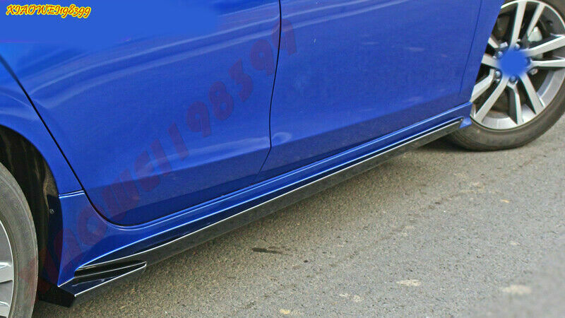 for Honda for Civic 2022-2023 ABS Black+Blue Side Skirt Bodykit Spoiler Lip Cover 2P