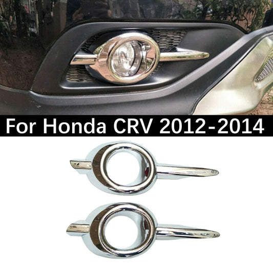 for Honda CRV 2012-2014 Chrome Front Fog Light Lamp Cover Trim Moulding AP