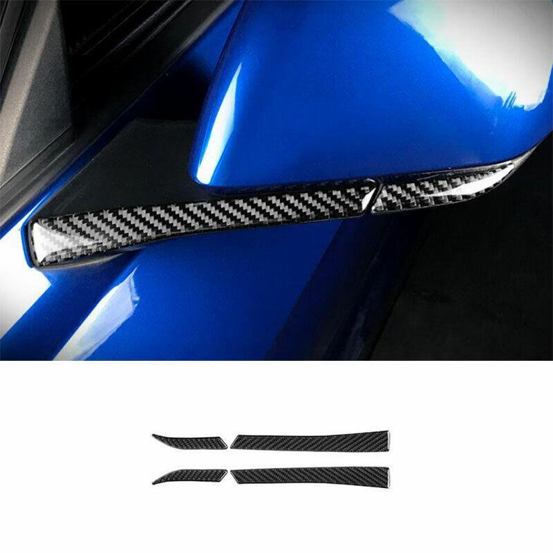 for Ford for Mustang 2015-2022 Real Carbon Fiber Rear View Mirror Anti-Scratch Strip