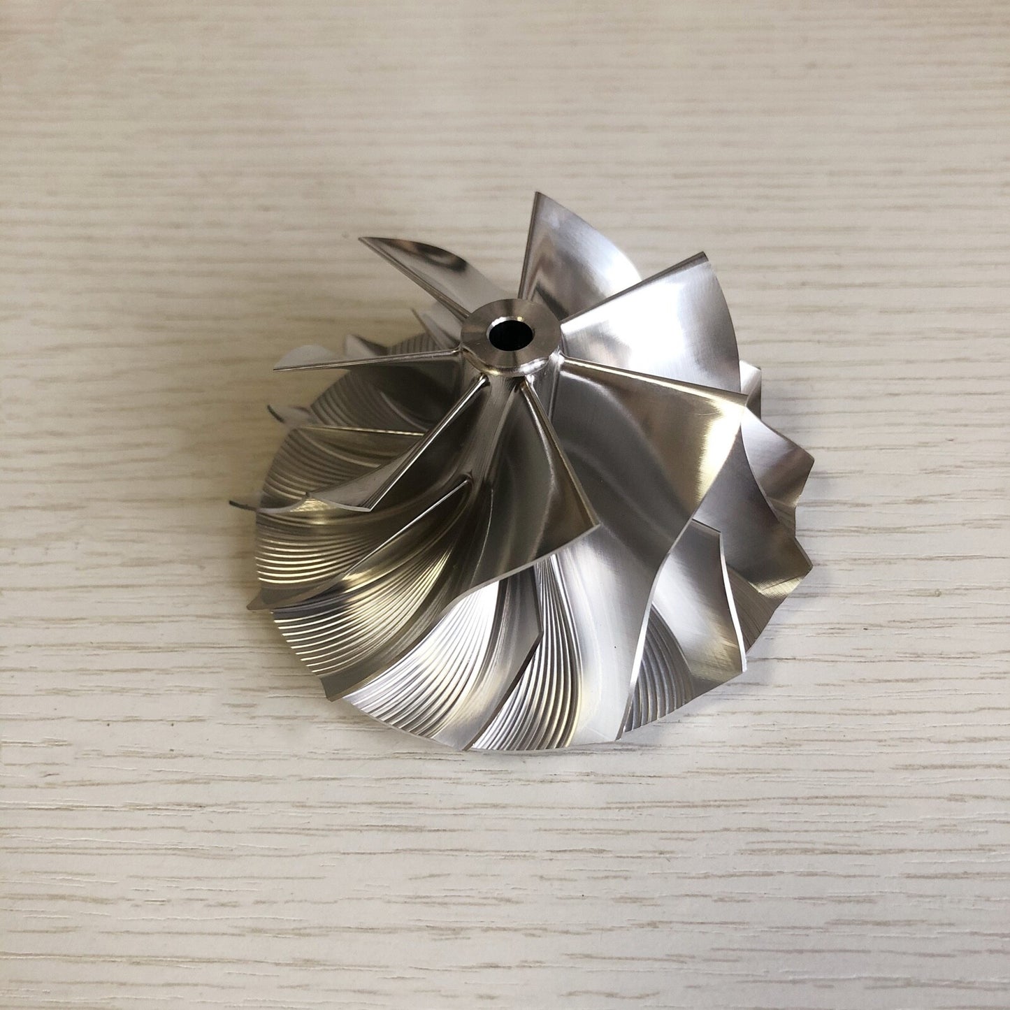 B03G Reverse 62.00/82.00 mm 7+7 Blade Performance Turbine Blank Compressor Wheel