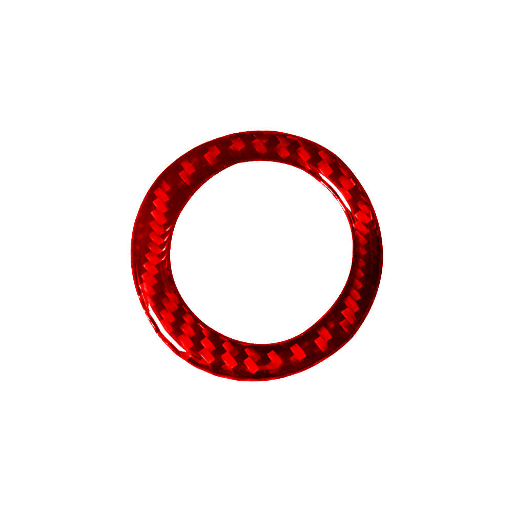 Red Carbon Fiber Ignition Button Cover Trim for Mitsubishi Outlander 2014-2016