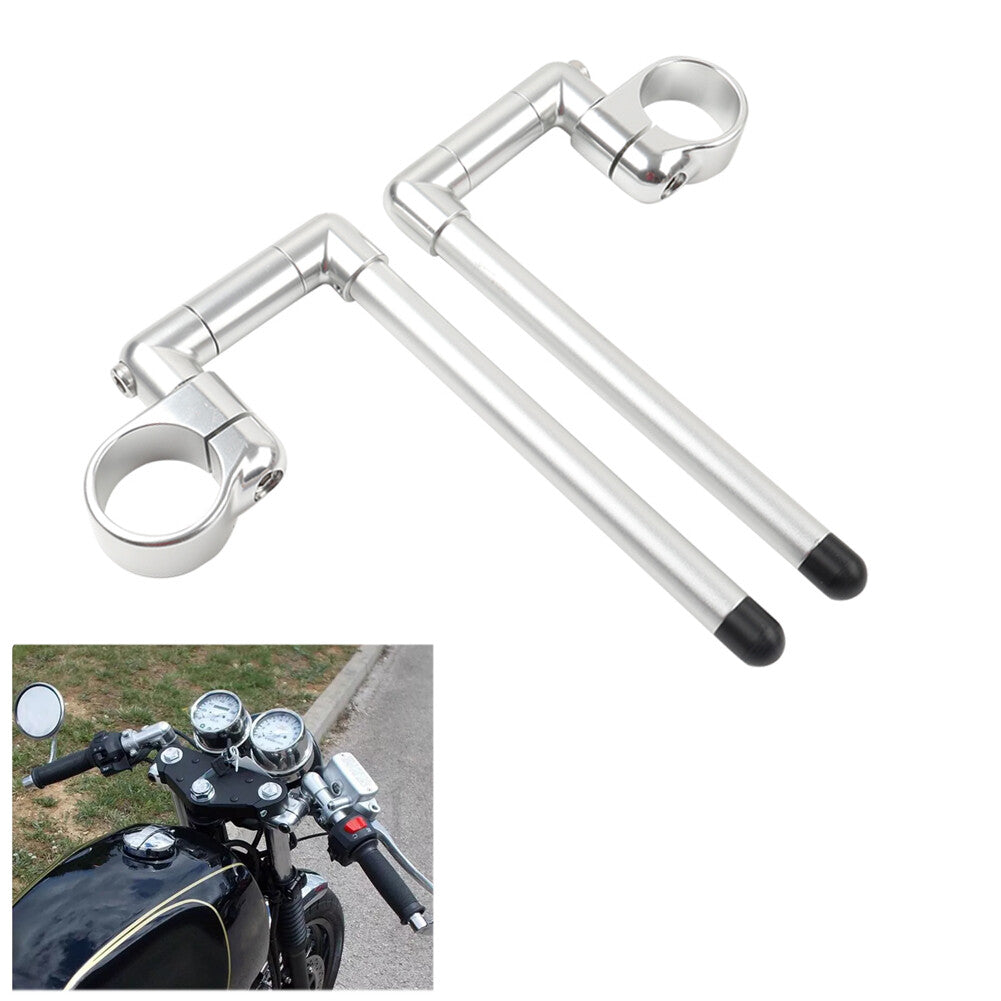 50MM Cafe Racer Bars 7/8 Universal Clip-On Handlebar Fork Tube Motorcycle