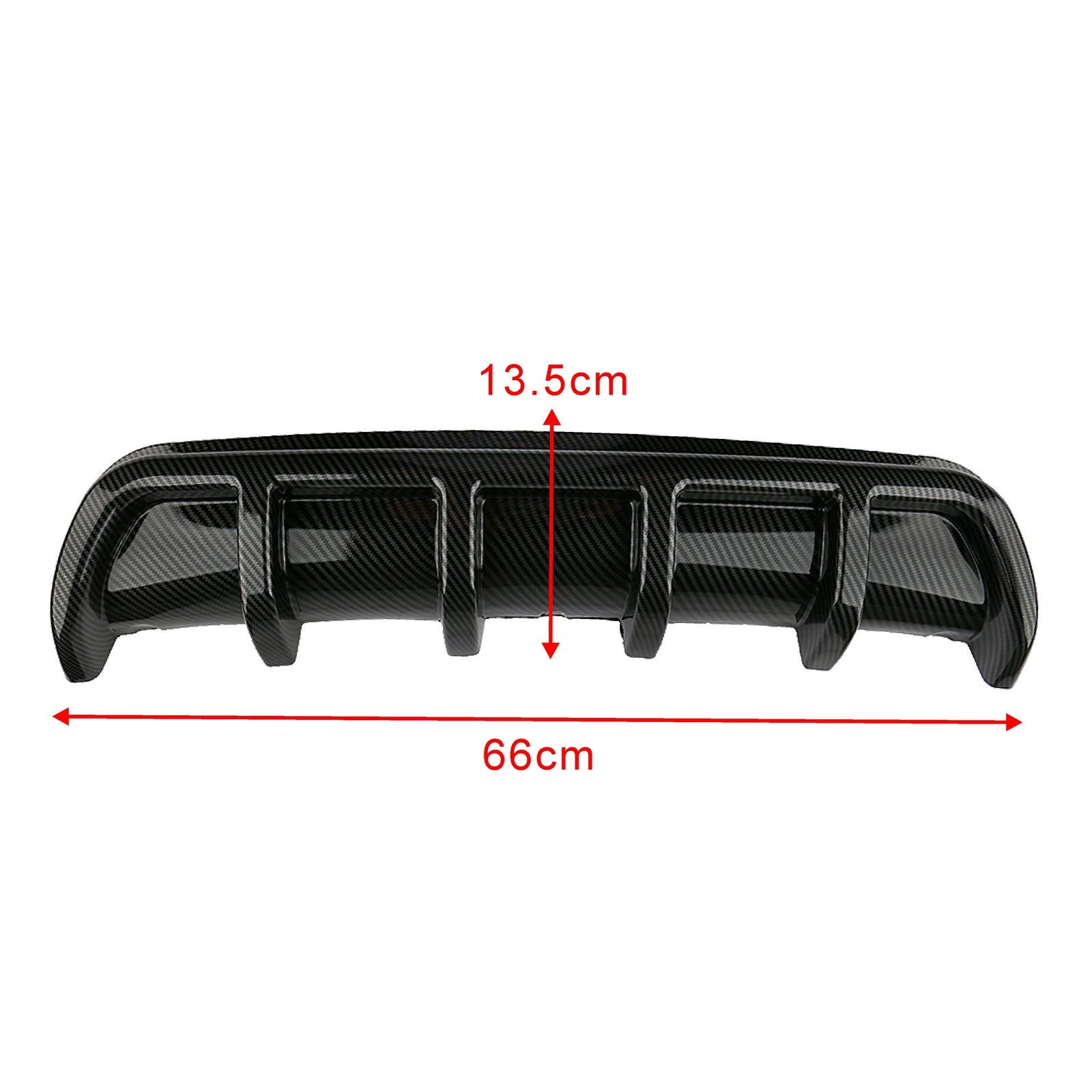 Universal rear bumper body kit, shark chin, spoiler lip, diffuser trim cover