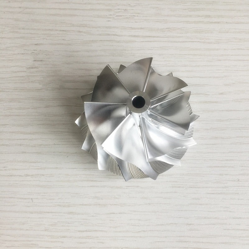 RHF55 52.60/65.00 mm 7+7 Blade Turbine Blank Compressor Wheel VF30/VF34 Upgrade Version