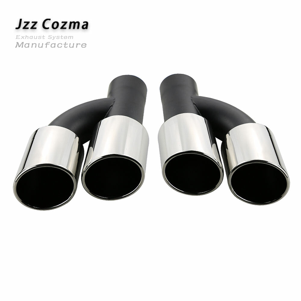 Pair Exhaust Pipe Tips Clamp on for Audi A4 B8 A5 8T A6 C7 A7 4G Q5 8U et72