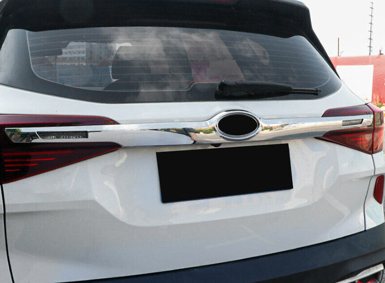 for Kia Seltos 2020-2023 Chrome Rear Trunk Tailgate Lid molding Cover Trim