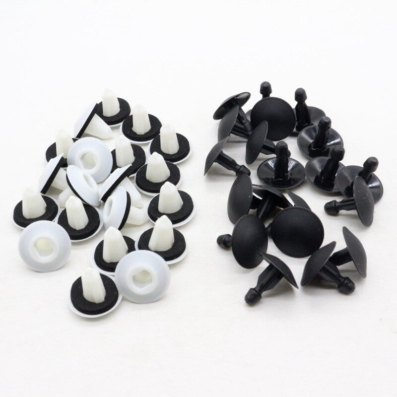 15-Piece Decorative Clip Holder Set (Top + Bottom) for BMW 51717048316, 51717154239