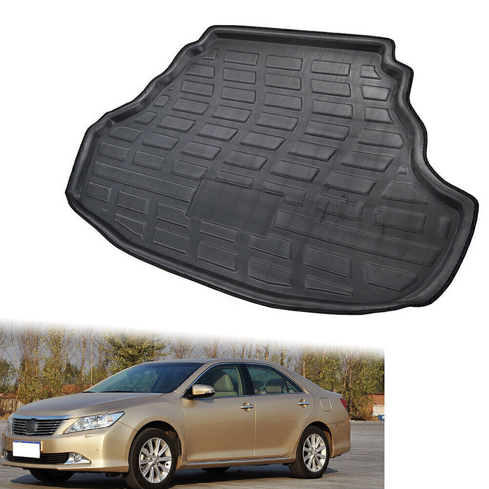 Rear Trunk Mat Boot Liner Cargo Tray Floor Carpet Black for Toyota for Camry 2012-17