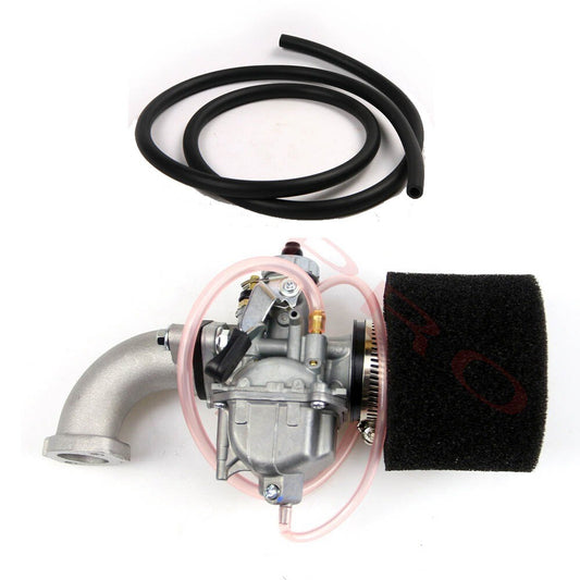 VM22 26mm carburetor intake is suitable for 125cc, 140cc, 150cc CRF70, KLX, BBR, and Apollo engines.