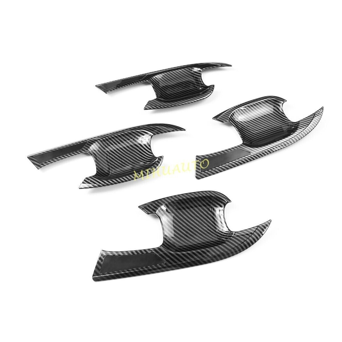 Carbon Fiber Outside Door Bowl Cup Cover Trim ABS for Ford Escape Kuga 2020-2022