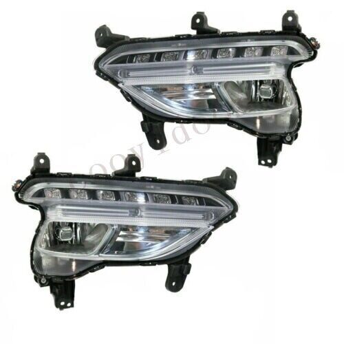 Front Fog Lamp Daytime Running Light for Hyundai Santa Fe Sport 2016-2018 Pair