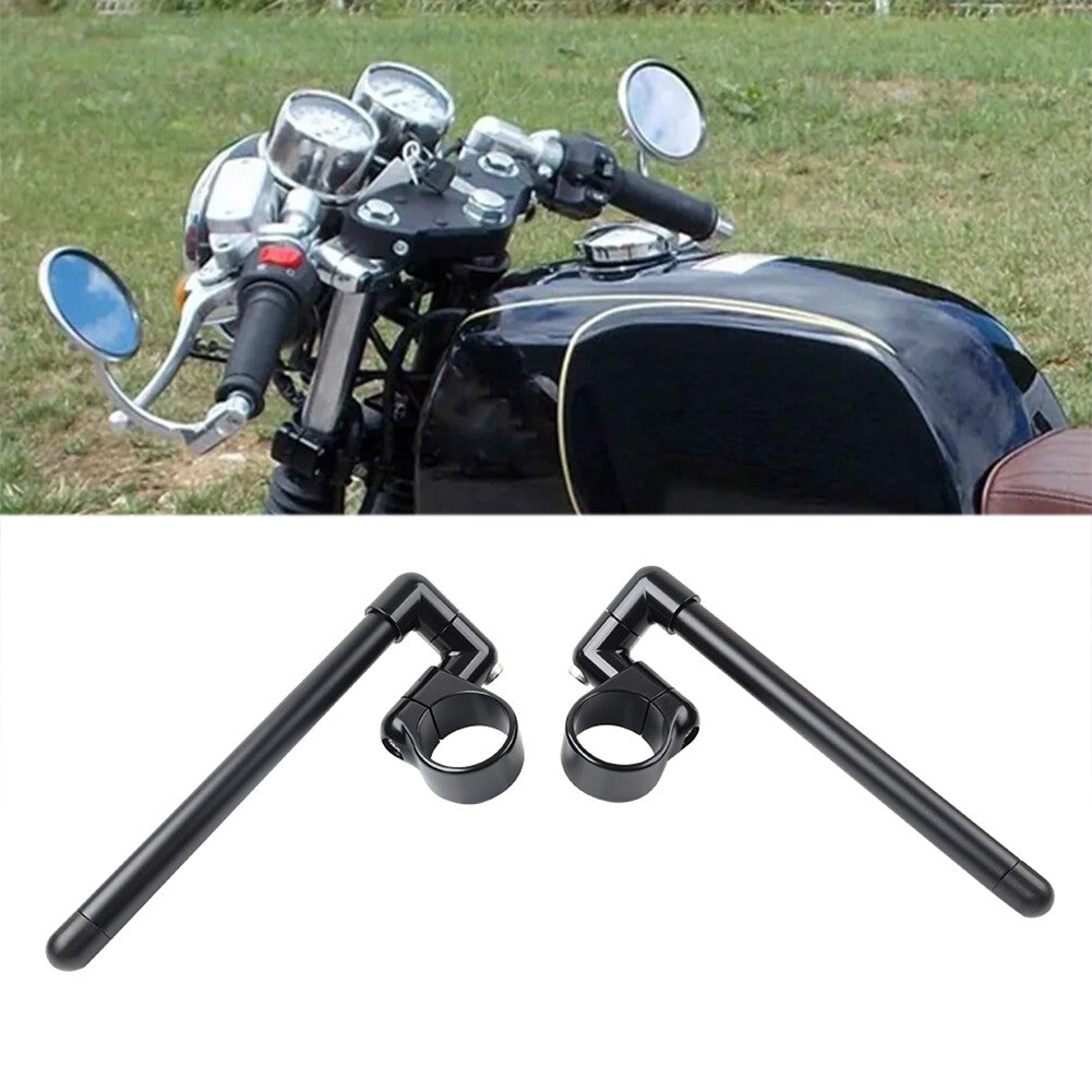 Cafe Racer Bars 7/8 Motorcycle Universal Clip-On Handlebar Fork Tube 52MM