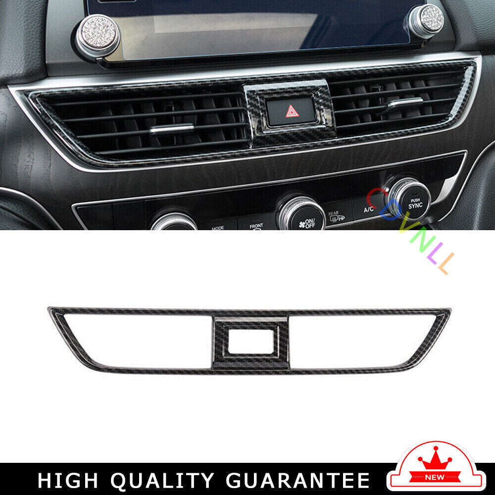 Middle Air Outlet Vent Cover Trim for Honda Accord 10th 2018-2022 Carbon Fiber